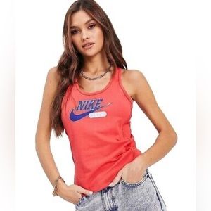 Nike Women's Sportswear Heritage Patriotic Tank Top Red/Blue CZ9086-631 Size L